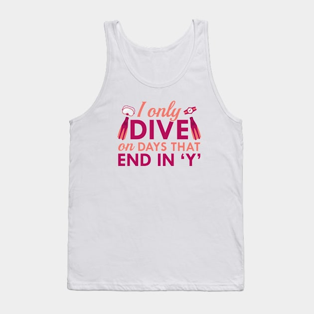 I Only Dive Tank Top by VectorPlanet